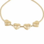 Tommy Hilfiger Damenarmband aus vergoldetem Edelstahl