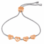 Tommy Hilfiger Damenarmband aus Edelstahl mit silbernem und roségoldenem Ton