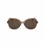 Polaroid Sonnenbrille PLD 4136/S-10A-54 für Damen, Schmetterlingsform mit braunen polarisierten Gläsern.