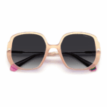 Polaroid Sonnenbrille PLD 6181/S 35J für Damen - Eckiges Design mit rauchgrauen polarisierten Gläsern