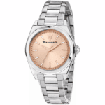 Damenarmbanduhr Maserati Velocita' R8853152505 in Silber mit pfirsichrosafarbenem Zifferblatt