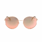 Polaroid Sonnenbrille PLD 6072/F/S/X-210-58 für Damen, rund mit polarisierten Gläsern in Braun-Kupfer.