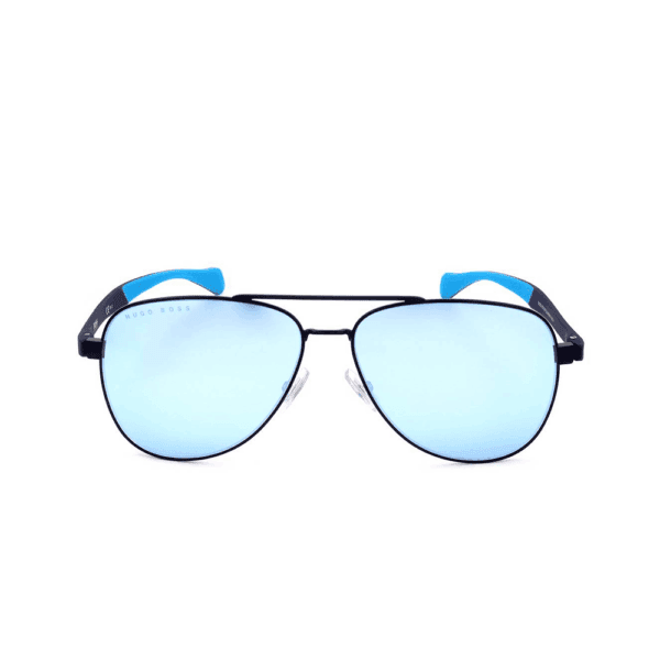 Hugo Boss Sonnenbrille BOSS 1077/S-FLL-60 Herren, Aviator mit normalen blauen Gläsern