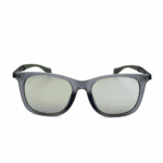 Hugo Boss Sonnenbrille BOSS 1100/F/S-FLL-54 für Herren, mattblaues quadratisches Gestell mit grünen Gläsern - 54 mm