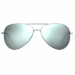 Polaroid Sonnenbrille PLD 6012/N/NEW-010-56 für Herren, Aviator mit silbernem Spiegelglas / polarisierten Gläsern