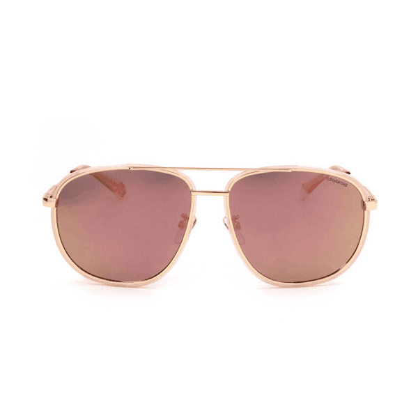Polaroid Sonnenbrille PLD 6118/G/S-EYR-59 für Herren, Aviator mit rauchverspiegelten Gläsern / polarisierten Gläsern