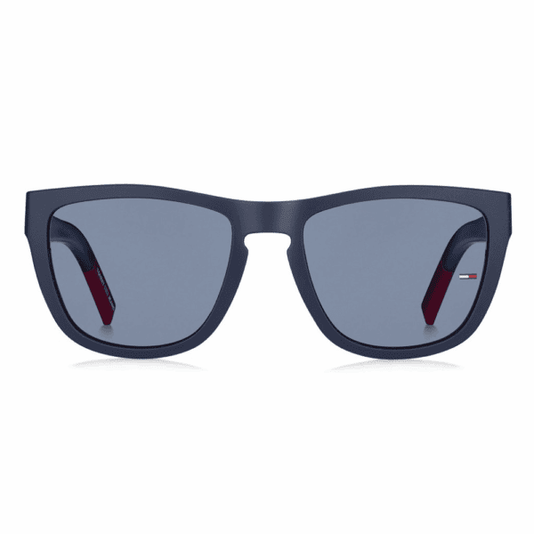 Tommy Hilfiger Sonnenbrille TJ 0002/S-FLL-54 Unisex, rechteckig mit blauen, einfarbigen Gläsern