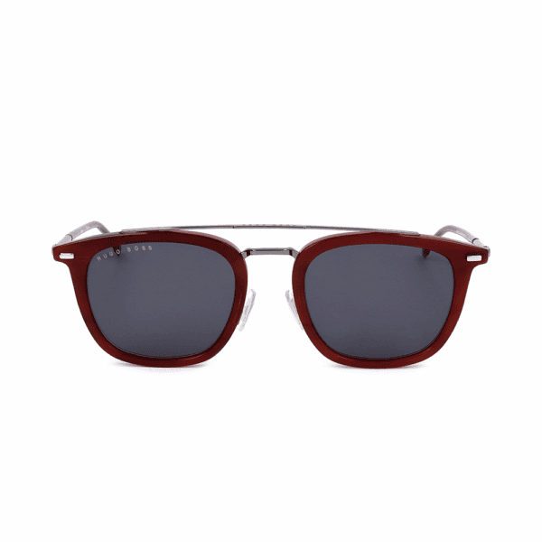 Hugo Boss Sonnenbrille BOSS 1178/S-573-53 für Herren, Aviator mit grauen Gläsern, 100% UV-Schutz