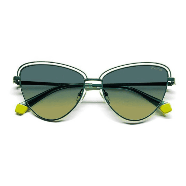 Polaroid Sonnenbrille PLD 4094/S-1ED-57 Damen, Cat-Eye mit gelb/grün verlaufenden polarisierten Gläsern.