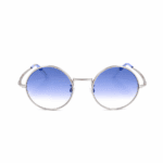 Tommy Hilfiger Sonnenbrille TJ 0043/S-CTL-52 UNISEX, RUND mit Mini-Spiegel-Gläsern in schattiertem Blau