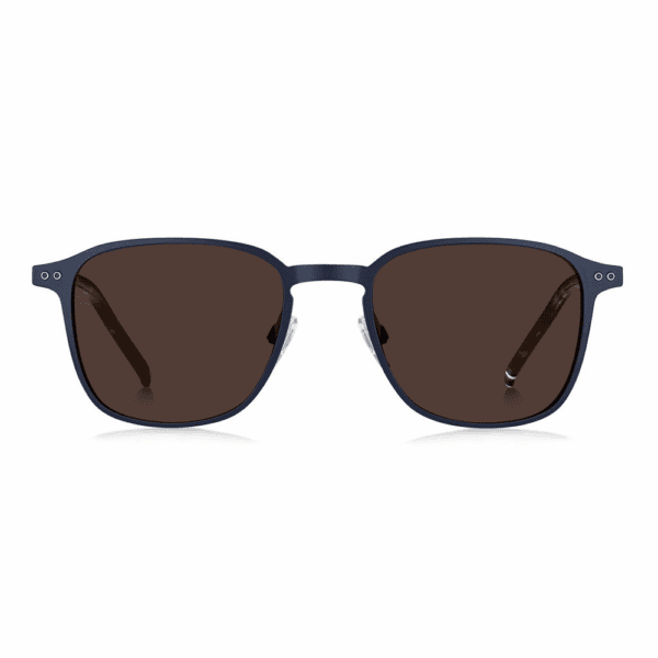 Tommy Hilfiger Sonnenbrille TH 1972/S-FLL-52 für Herren, rechteckig mit festen braunen Gläsern