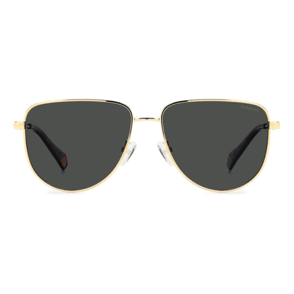 Polaroid Sonnenbrille PLD 6196/S/X J5G, Unisex, Aviator mit grünen polarisierten Gläsern, 56 mm