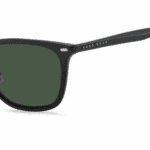 Hugo Boss Sonnenbrille BOSS 1290/F/SK-003-56 für Herren, schwarzes quadratisches Gestell mit soliden grünen Gläsern, 100% UV-Schutz – Bild 2
