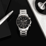 Maserati Herrenuhr R8873600003 Competizione, silberfarben mit schwarzem Zifferblatt, Miyota Quarzwerk – Bild 2