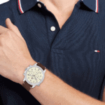 Tommy Hilfiger Herrenuhr 1792102 Troy, silberfarben mit cremefarbenem Zifferblatt, Quarzwerk – Bild 2