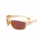 Polaroid Sonnenbrille PLD 2135/S-IXN-65 Unisex, Wrap-around mit orange/rot verspiegelten, polarisierten Gläsern. – Bild 3