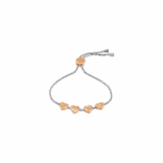 Tommy Hilfiger Damenarmband aus Edelstahl mit silbernem und roségoldenem Ton – Bild 2