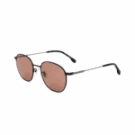 Hugo Boss Sonnenbrille BOSS 1220/F/S-TI7-53 für Herren, Phantos-Modell mit normalen braunen Gläsern, elegantes Design mit Edelstahlrahmen. – Bild 3