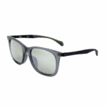 Hugo Boss Sonnenbrille BOSS 1100/F/S-FLL-54 für Herren, mattblaues quadratisches Gestell mit grünen Gläsern - 54 mm – Bild 3