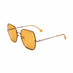 Polaroid Sonnenbrille PLD 4091/S-KWY-58 Damen, quadratisch mit orange polarisierten Gläsern – Bild 3
