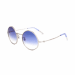 Tommy Hilfiger Sonnenbrille TJ 0043/S-CTL-52 UNISEX, RUND mit Mini-Spiegel-Gläsern in schattiertem Blau – Bild 3
