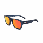 Tommy Hilfiger Sonnenbrille TH 1975/S-FLL-51 für Herren, quadratisch mit orangefarbenen Spiegelgläsern – Bild 3