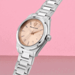 Damenarmbanduhr Maserati Velocita' R8853152505 in Silber mit pfirsichrosafarbenem Zifferblatt – Bild 5